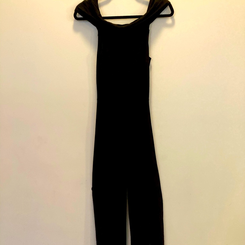 Black wide leg jumpsuit, small, like new
